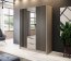 NELLY 3D+LUS Kleiderschrank (cashmere/black lamellas)