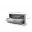 BED-CONCEPT BC-06 90x200 Horizontal Kappvoodi