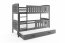 Cubus 3 Etagenbett Hochbett 200x90 mit 3 Matratzen,Graphit