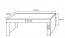 Tess 120x60 Coffee table Body white mat,Panel black gloss