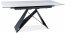 WESTIN SCB 120 Ceramic 120(160)X80 Extendable dining table,Jasper White/Black mat