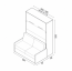GENIUS safa 160 Sofa for the GENIUS 160 wallbed 
