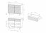 Style-Japandi D Chest with 2 doors,2 drawers and lighting