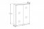 Sombra green 84-60-2D Spiegelschrank 60cm mit 2 Türen und LED-Beleuchtung