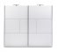 NIMES Sliding wardrobe with LED lighting,White