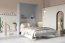 CP- 12 Upholstered headrest 140 for CP-01 (Grey with grey shelf)