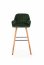 V-CH-H/93- C.Z Bar stool (Dark green/nut)