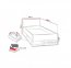 Planet PL14 L/R 90x200 Bed with one drawer