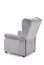 AGUSTIN recliner with massage function, color: grey