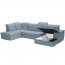 Bergamo U Shape Corner sofa Right (Blue fabric Viton 198)