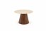 28181 ,Round table,travertine/walnut
