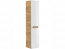 Abura White/Oak Craft 804 Badmöbel Hochschrank mit Wäschekorb