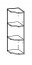 Modena MD1/G20NZ L/P 20 cm Corner wall shelf