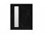 IBX- 180 Skapis ar bīdāmām durvīm (black matte/royal black)