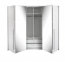 Brema 255 Sliding door wardrobe with lighting (white)