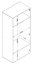 Pafos SZF-90 2D Wardrobe Black