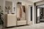 TREND TG-01 Kleiderschrank mit LED-Beleuchtung,Beigesand/Schwarz