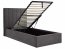 Taslan 90x200 Bett mit Bettzeugkasten (grau)