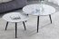 KORA- C Set of two coffee tables grey lacquer/black matte