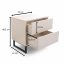 Genua ST NOC Beige Bedside