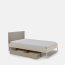CHARLIE CH-25,120x200 Bed with drawer,beige desert sand/barista oak