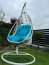 BELLISSIMO white Hanging chair with cushions