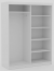 SW-HAI 160 cm W Sliding wardrobe with mirror,White matt