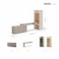 WOOW SET-08L (WO-11L,04,07 Vicenza Eiche gebleicht) Möbelset