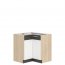 Modena MDF MD21/D90NW L/P 90/90 cm Напольный угловой шкаф