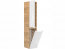 Abura White/Oak Craft 804 Badmöbel Hochschrank mit Wäschekorb