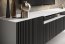 NOE WB RTV 200 cm TV seinakapp,Valge matt/Must matt