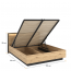 QUANT QA- QS-02(160) 160x200 Voodi koos voodipesukastiga,LED-valgustus