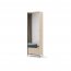 TREND TG-01 Kleiderschrank mit LED-Beleuchtung,Beigesand/Schwarz