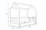 House- Kinderbett Hausbett Design 160x80 cm mit Matratze,Kiefer