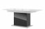 Star 03 (2 вставки) Обеденный стол (раздвижной) белый глянец/чёрный глянец 