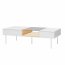 LIBA LB-07 Couchtisch,Vicenza,Eiche/weiße Seide