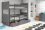 Riko II Etagenbett Hochbett 190x90 mit 2 Matratzen und 1 Schubladen,Graphit