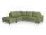 BRANDO L NAR Corner sofa with pouf