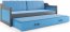 David II 200x90 Twin bed with mattress graphite