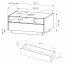 HARD F Coffee table,Beige/Cremona Oak
