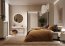 TREND TS-03 (180x200) Bed with box and lighting,Beige sand/black