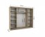 Antos 250 White/sonoma Wardrobe with sliding doors