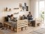 Etagenbett Hochbett 190x90 mit 2 Matratzen und Schublade,Kiefer