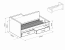 Eliot Bed 120x200,grey