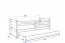Riko II 200x90 Bed with two mattresses Graphite