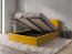 30127,160x200 Bett mit Bettzeugkasten (Mustard)