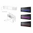 LUXE-EF RTV black + kamin white TV cabinet