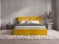 30125,120x200 Bett mit Bettzeugkasten (Mustard)