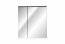SANTA FE BLACK 84-60-A-2D Mirror Cabinet