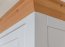 Marone Elite White/pine PLMEL05 Kommode 2 Schubladen, 4 türen,Weiß/Kiefer